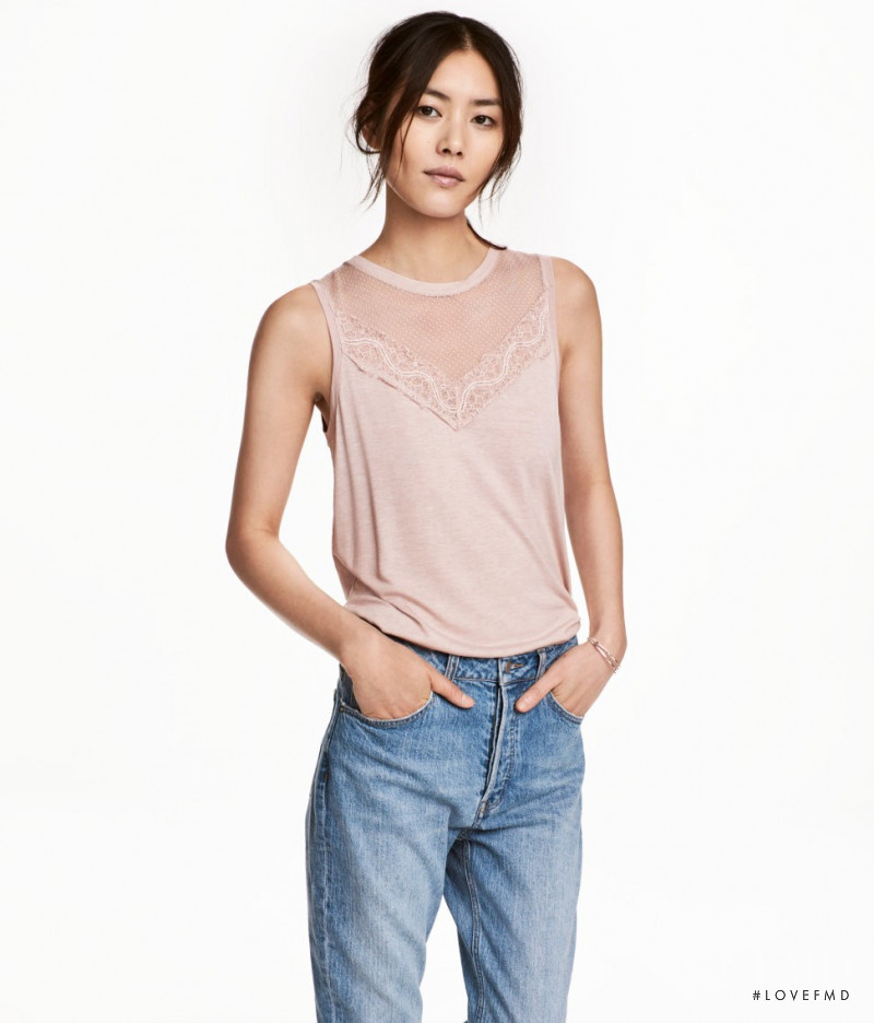 Liu Wen featured in  the H&M catalogue for Spring 2017