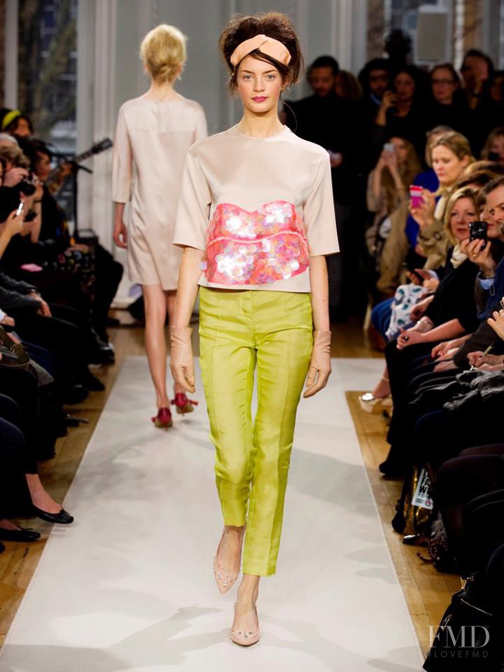 Milly Simmonds featured in  the Boutique Moschino fashion show for Autumn/Winter 2012