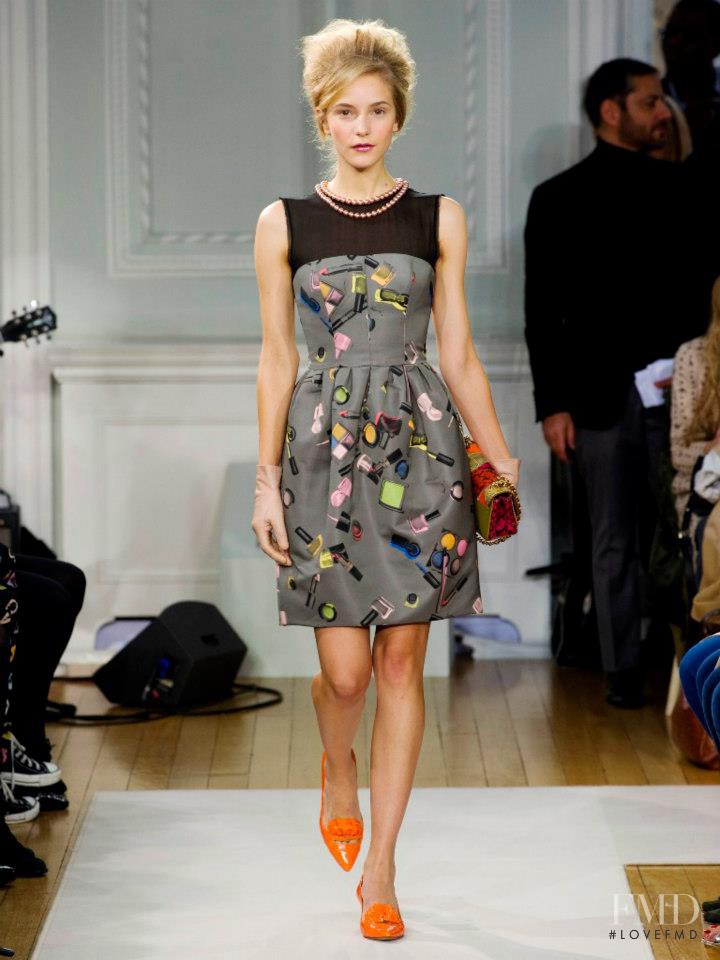 Dorothea Barth Jorgensen featured in  the Boutique Moschino fashion show for Autumn/Winter 2012