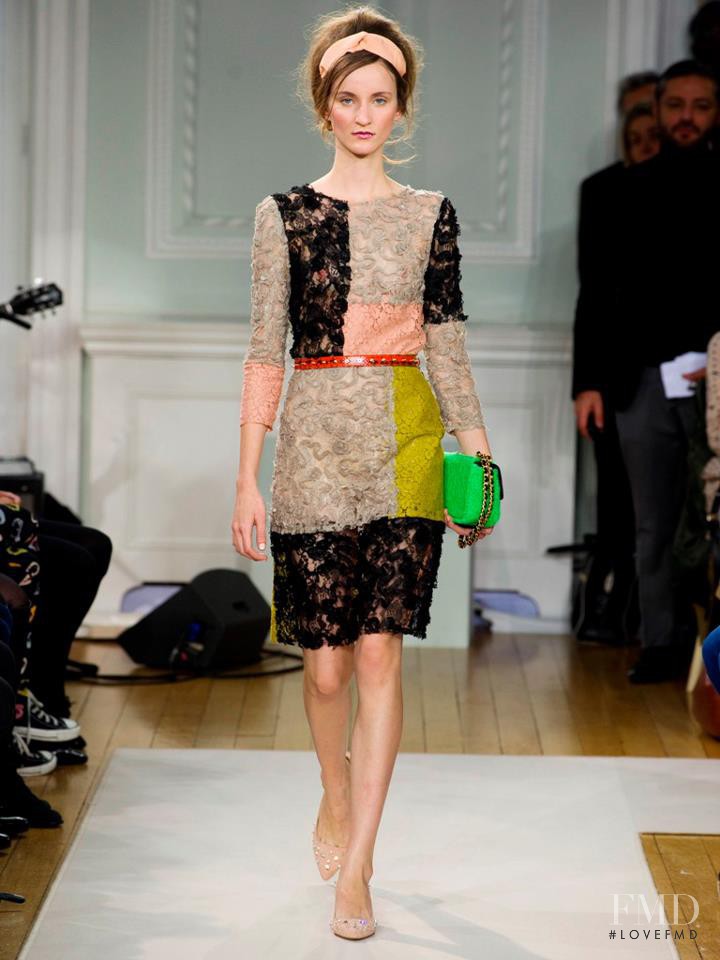 Marina Heiden featured in  the Boutique Moschino fashion show for Autumn/Winter 2012