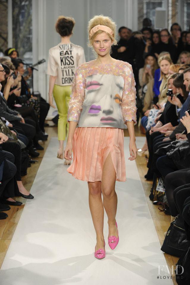 Cato van Ee featured in  the Boutique Moschino fashion show for Autumn/Winter 2012