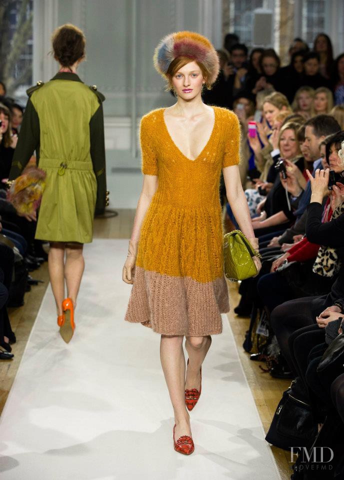 Aine O\'Gorman featured in  the Boutique Moschino fashion show for Autumn/Winter 2012
