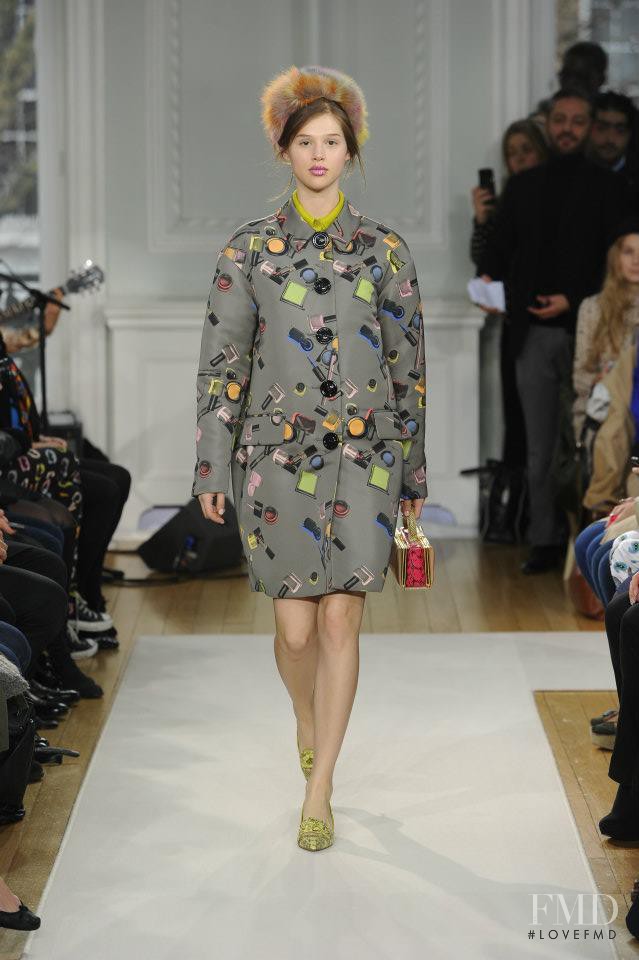Anais Pouliot featured in  the Boutique Moschino fashion show for Autumn/Winter 2012