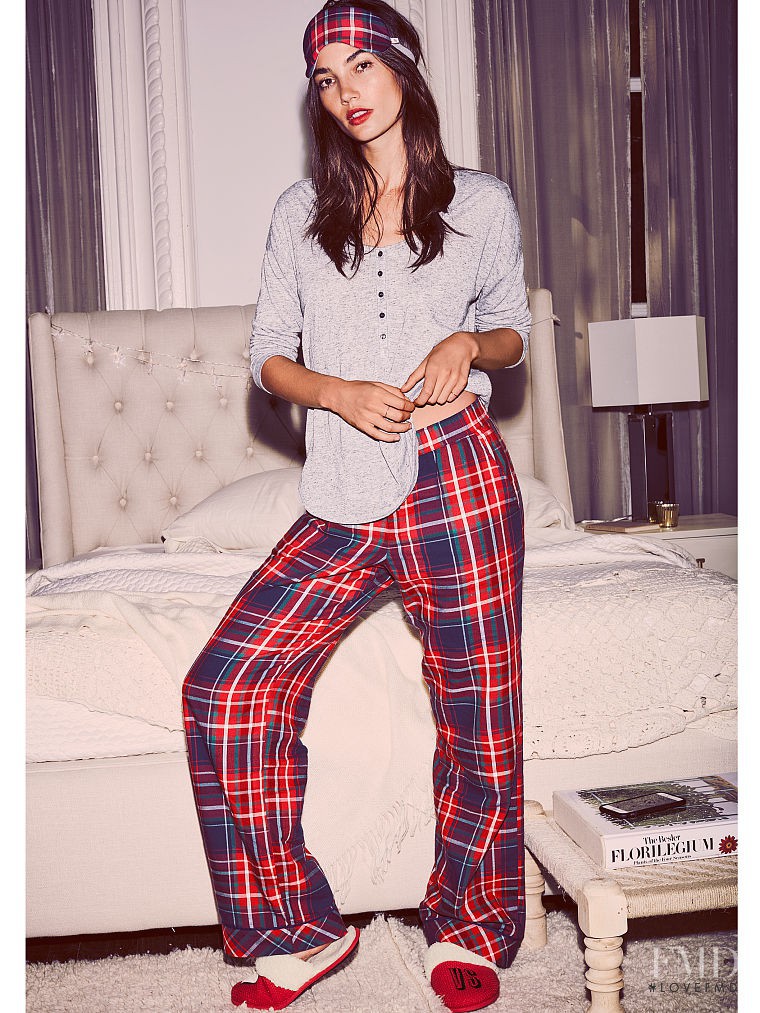 Lily Aldridge featured in  the Victoria\'s Secret Sleepwear catalogue for Autumn/Winter 2016