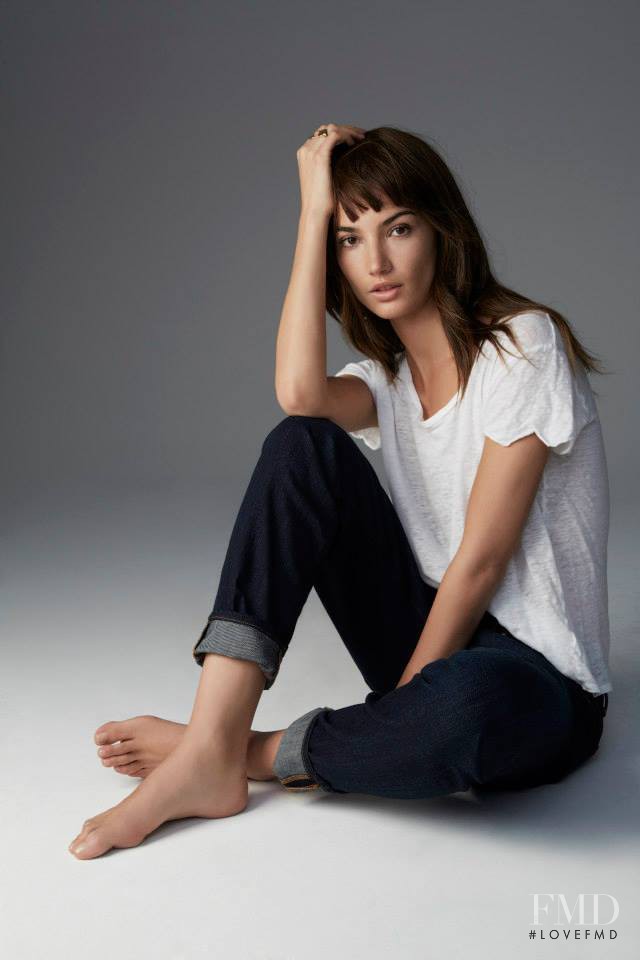 Lily Aldridge featured in  the Velvet by Graham & Spencer Denim lookbook for Autumn/Winter 2014