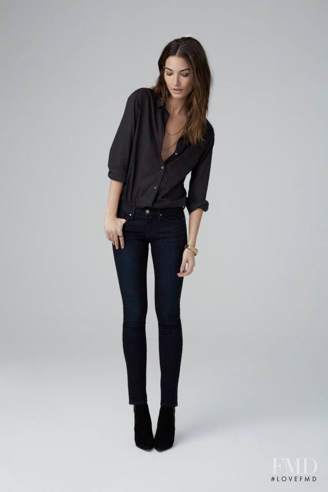 Lily Aldridge featured in  the Velvet by Graham & Spencer Denim lookbook for Autumn/Winter 2014