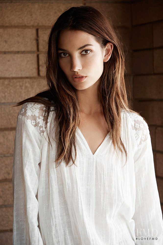 Lily Aldridge featured in  the Velvet by Graham & Spencer lookbook for Spring/Summer 2015