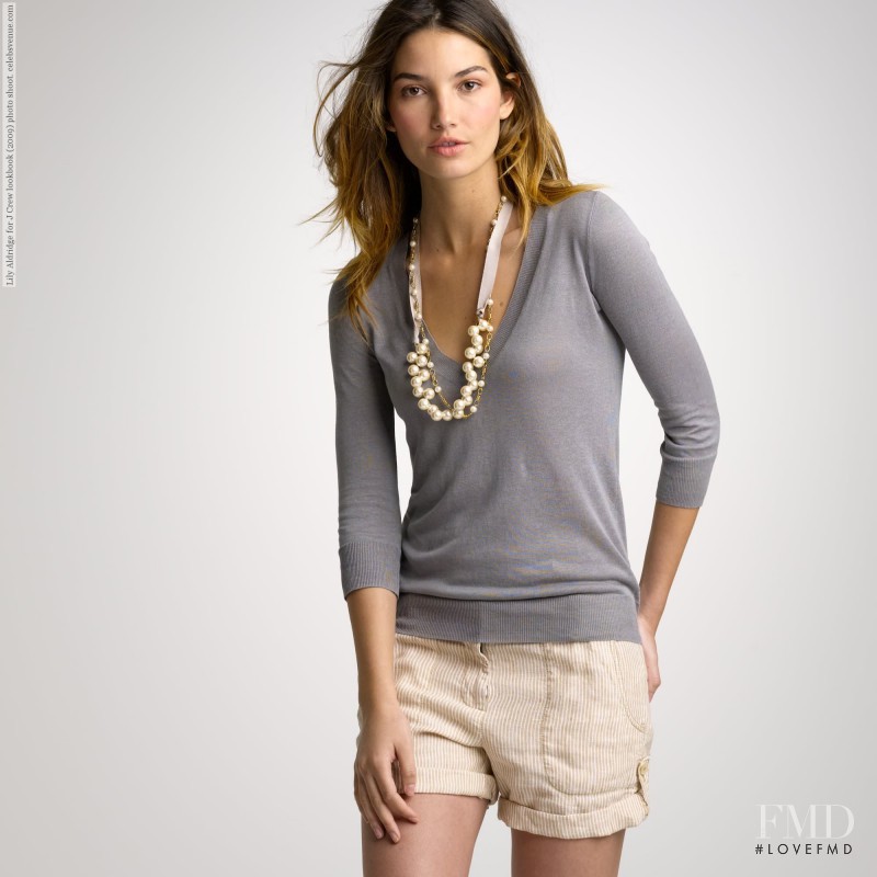 Lily Aldridge featured in  the J.Crew lookbook for Autumn/Winter 2009