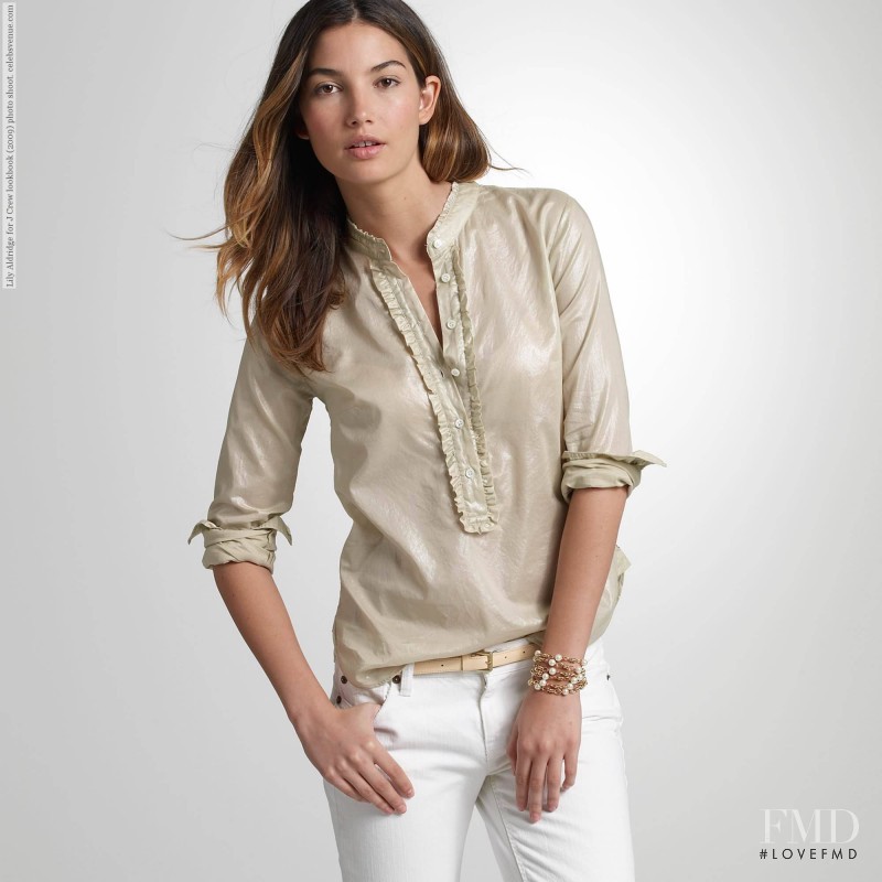 Lily Aldridge featured in  the J.Crew lookbook for Autumn/Winter 2009