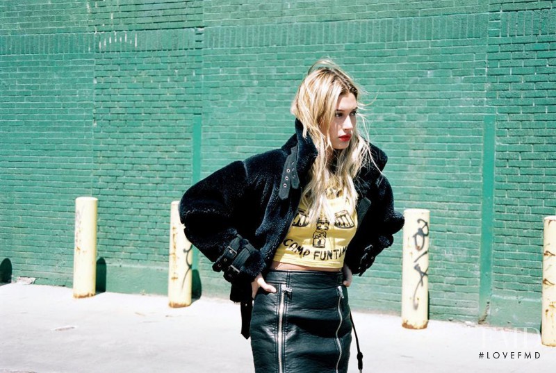 Hailey Baldwin Bieber featured in  the Eleven Paris lookbook for Autumn/Winter 2016
