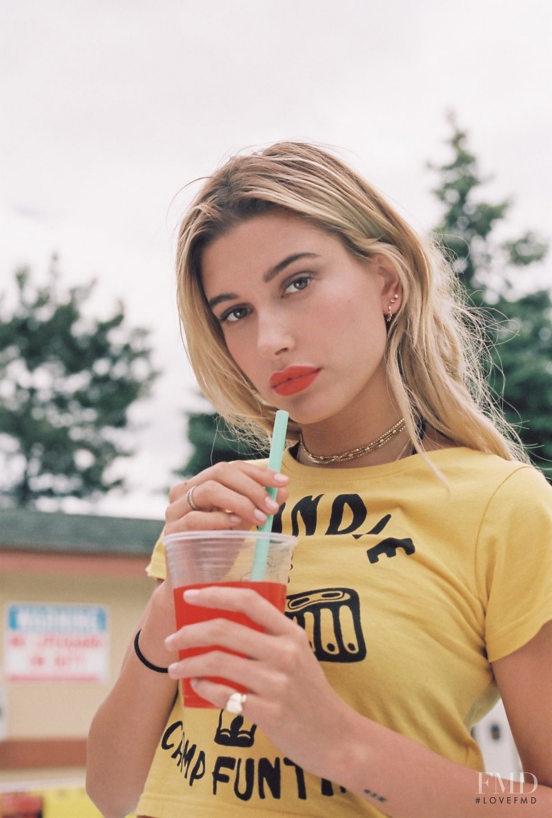 Hailey Baldwin Bieber featured in  the Eleven Paris lookbook for Autumn/Winter 2016