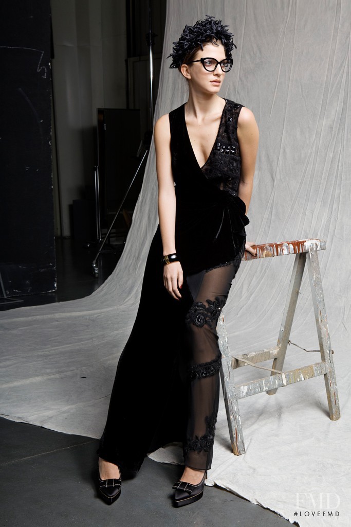 Caterina Ravaglia featured in  the Moschino fashion show for Pre-Fall 2012