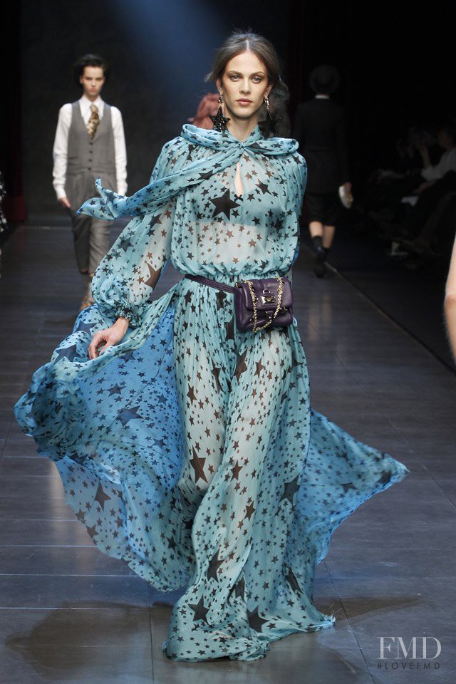 Aymeline Valade featured in  the Dolce & Gabbana fashion show for Autumn/Winter 2011