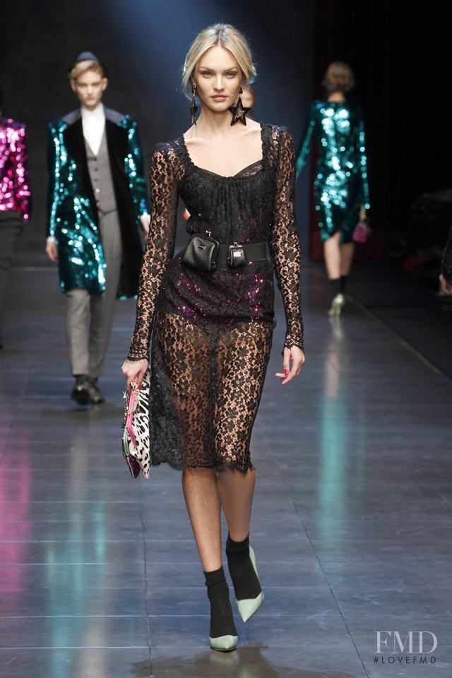 Candice Swanepoel featured in  the Dolce & Gabbana fashion show for Autumn/Winter 2011
