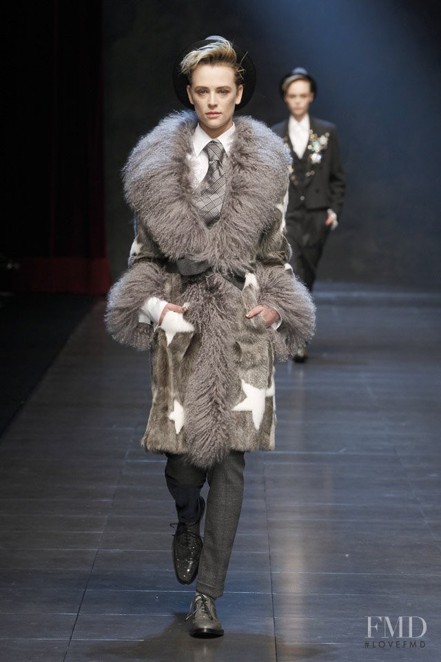 Milou van Groesen featured in  the Dolce & Gabbana fashion show for Autumn/Winter 2011