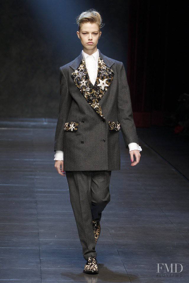 Hailey Clauson featured in  the Dolce & Gabbana fashion show for Autumn/Winter 2011