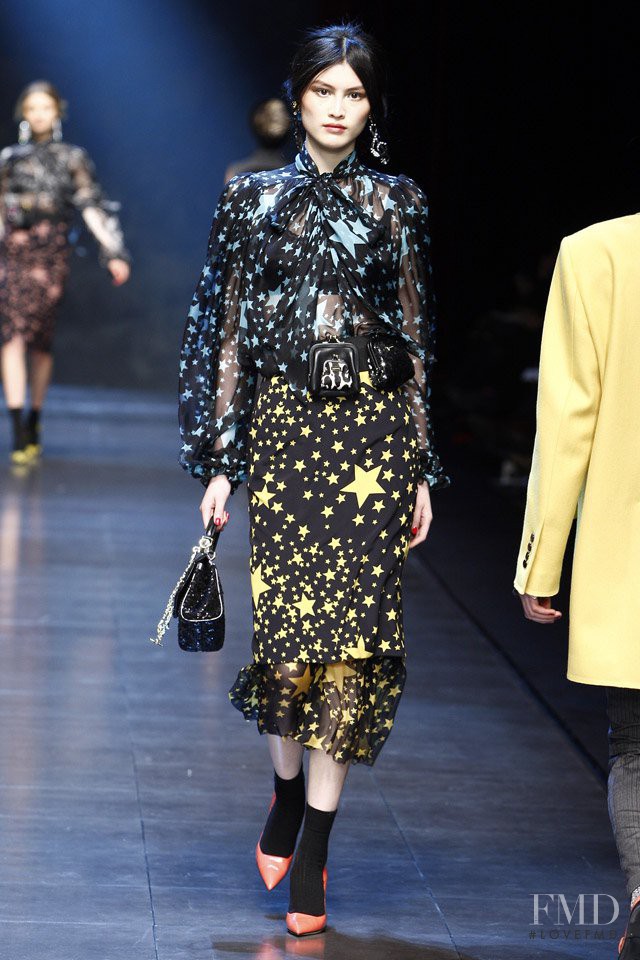 Sui He featured in  the Dolce & Gabbana fashion show for Autumn/Winter 2011