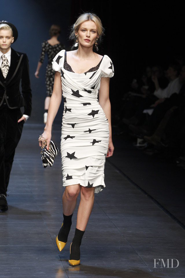 Edita Vilkeviciute featured in  the Dolce & Gabbana fashion show for Autumn/Winter 2011