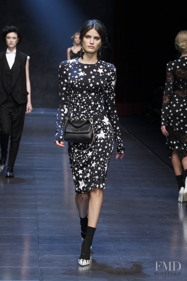 Isabeli Fontana featured in  the Dolce & Gabbana fashion show for Autumn/Winter 2011