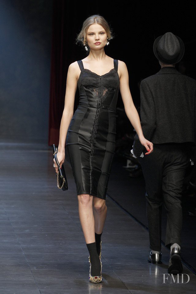 Magdalena Frackowiak featured in  the Dolce & Gabbana fashion show for Autumn/Winter 2011