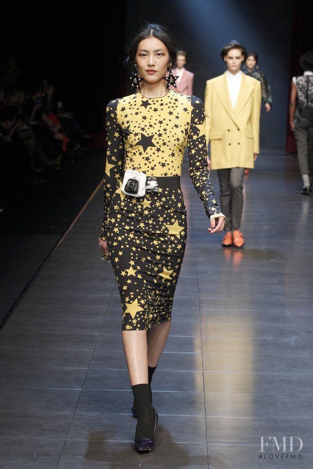 Liu Wen featured in  the Dolce & Gabbana fashion show for Autumn/Winter 2011
