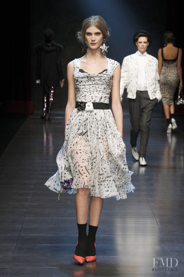 Lindsay Lullman featured in  the Dolce & Gabbana fashion show for Autumn/Winter 2011