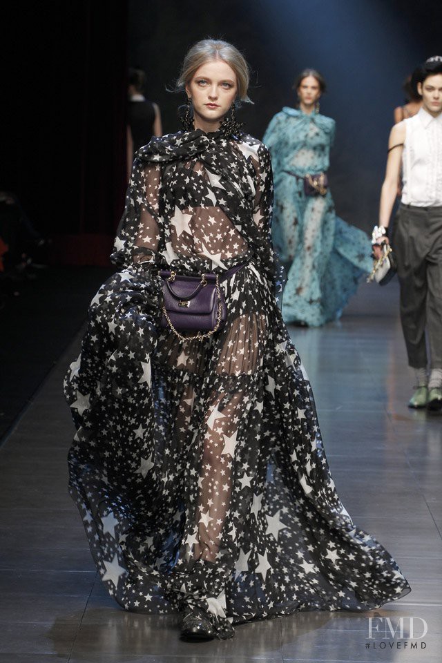 Vlada Roslyakova featured in  the Dolce & Gabbana fashion show for Autumn/Winter 2011