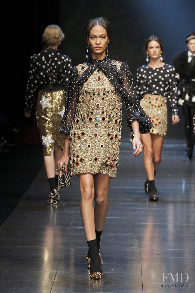 Joan Smalls featured in  the Dolce & Gabbana fashion show for Autumn/Winter 2011