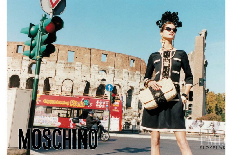 Kasia Struss featured in  the Moschino advertisement for Spring/Summer 2012