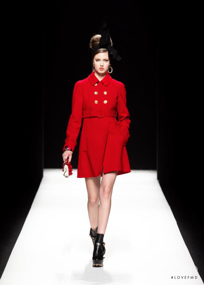 Lindsey Wixson featured in  the Moschino fashion show for Autumn/Winter 2012
