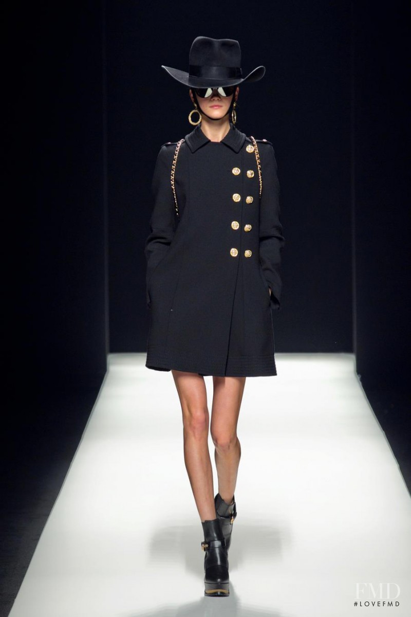 Kasia Struss featured in  the Moschino fashion show for Autumn/Winter 2012