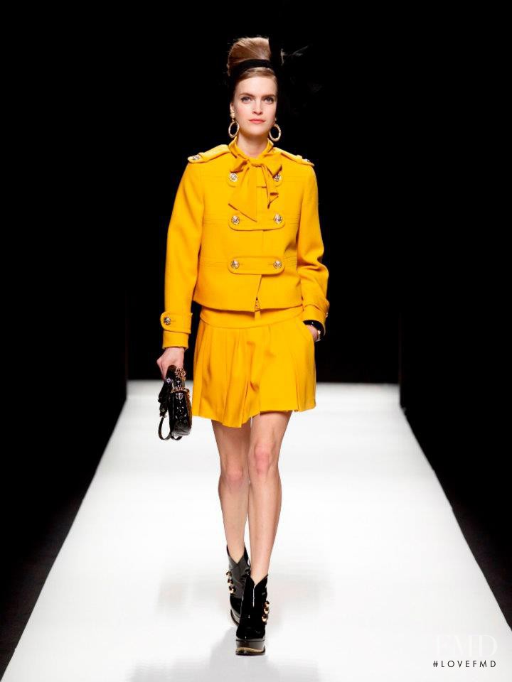 Mirte Maas featured in  the Moschino fashion show for Autumn/Winter 2012