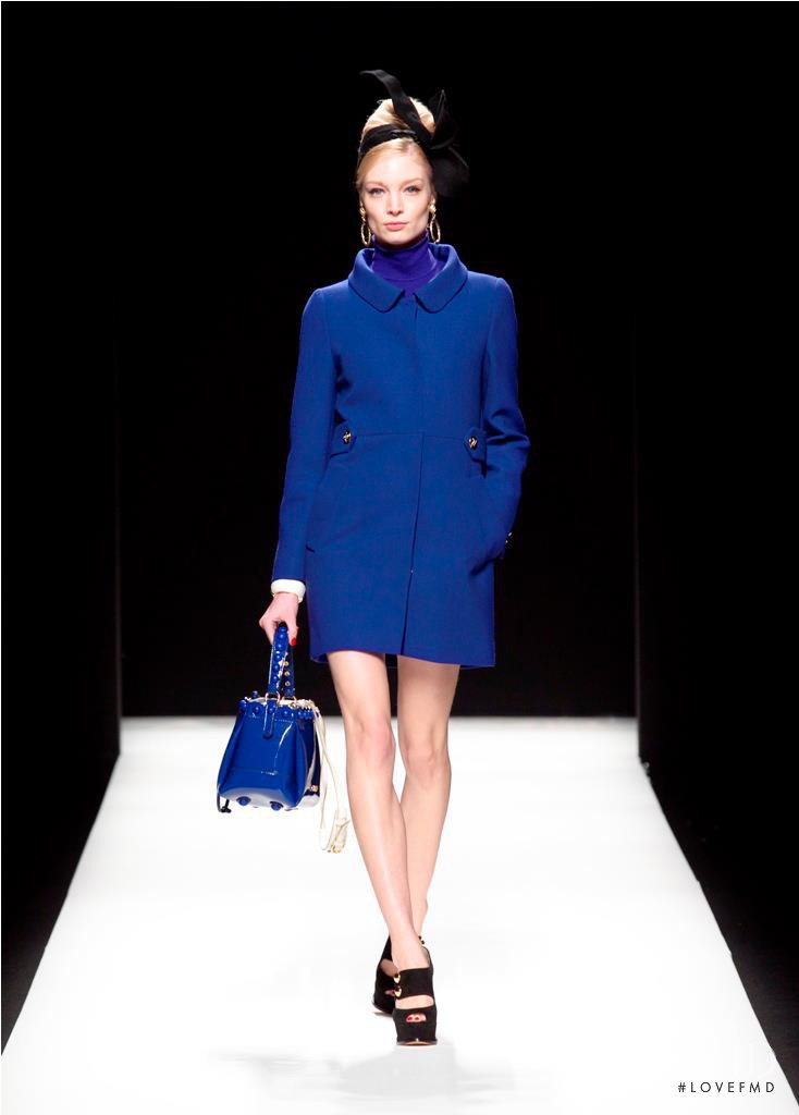 Melissa Tammerijn featured in  the Moschino fashion show for Autumn/Winter 2012