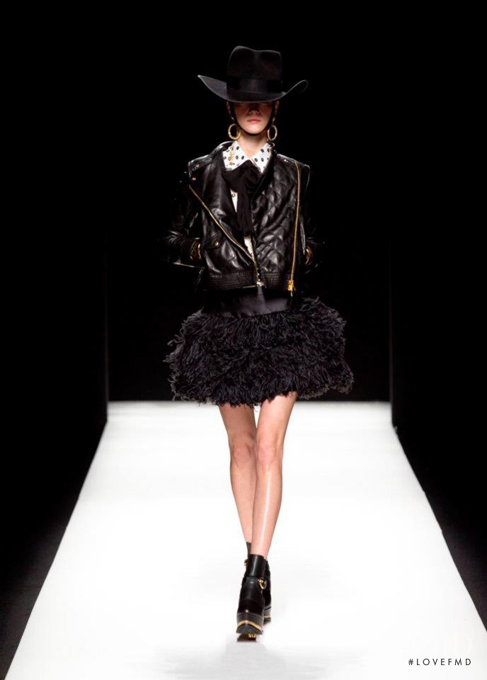 Kasia Struss featured in  the Moschino fashion show for Autumn/Winter 2012