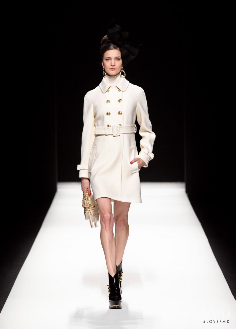 Nadine Ponce featured in  the Moschino fashion show for Autumn/Winter 2012
