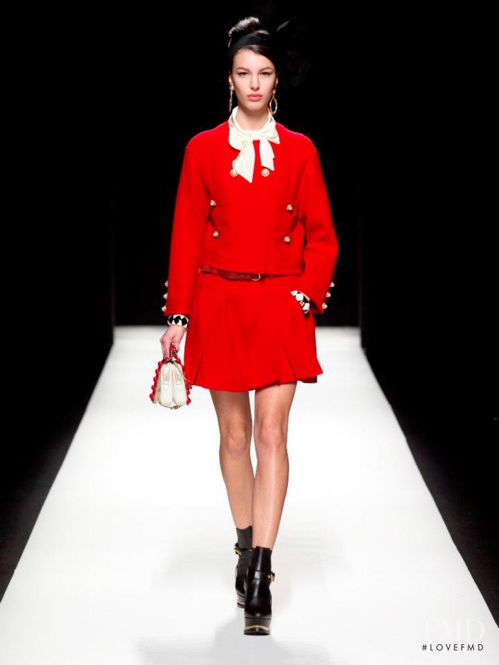 Kate King featured in  the Moschino fashion show for Autumn/Winter 2012