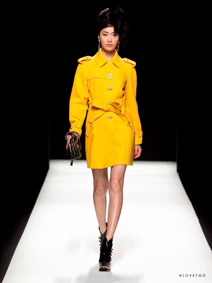 Shu Pei featured in  the Moschino fashion show for Autumn/Winter 2012