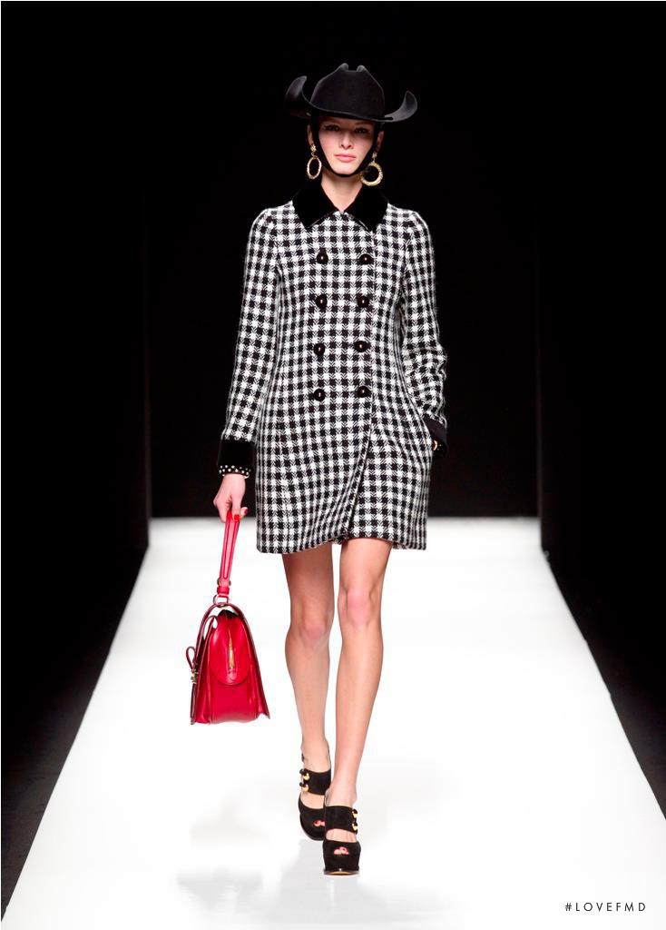 Ava Smith featured in  the Moschino fashion show for Autumn/Winter 2012