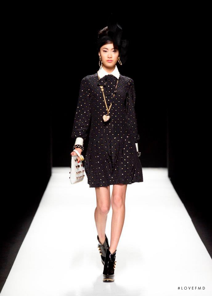 Shu Pei featured in  the Moschino fashion show for Autumn/Winter 2012