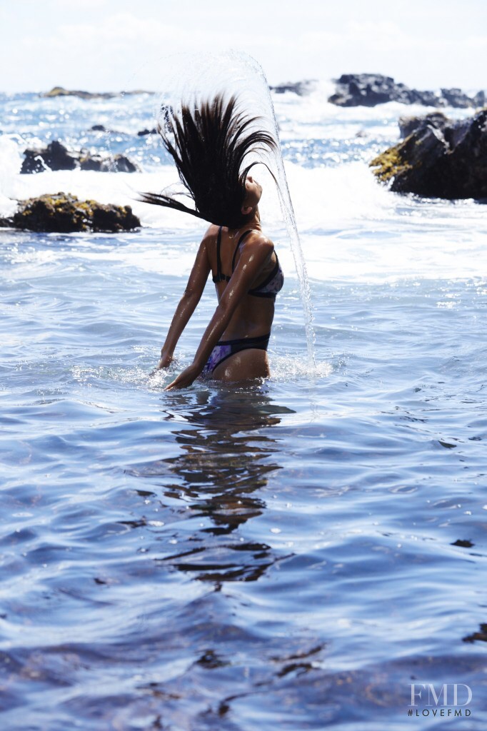 Lily Aldridge featured in  the Victoria\'s Secret Swim Swim & Beachwear catalogue for Autumn/Winter 2014