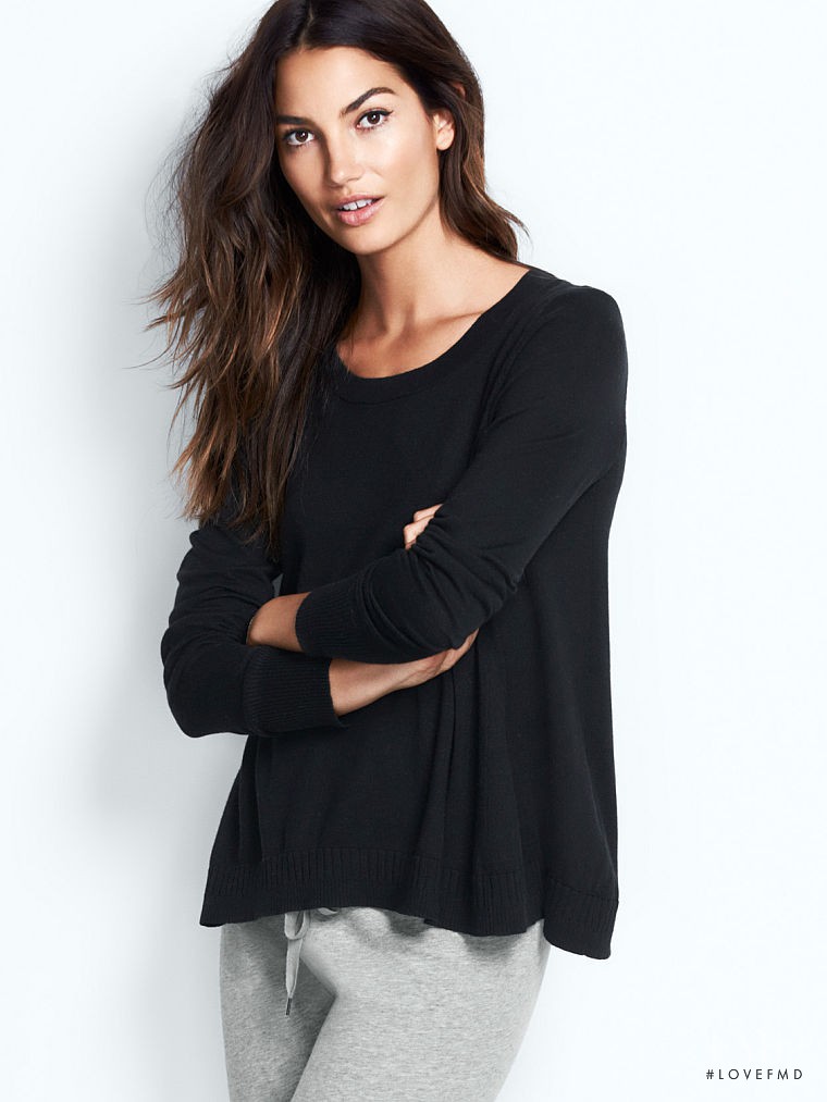 Lily Aldridge featured in  the Victoria\'s Secret Clothing catalogue for Autumn/Winter 2014