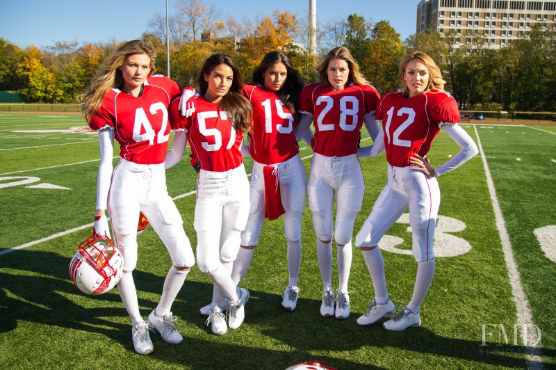 Adriana Lima featured in  the Victoria\'s Secret Valentineâ€™s Day Super Bowl 2015 advertisement for Spring 2015