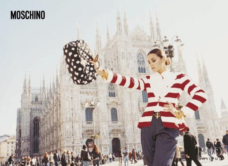 Yasmin Le Bon featured in  the Moschino advertisement for Spring/Summer 2011