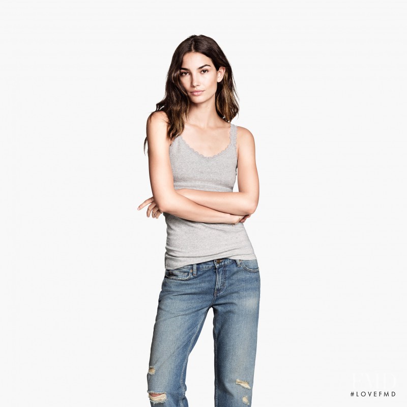 Lily Aldridge featured in  the H&M catalogue for Pre-Fall 2014