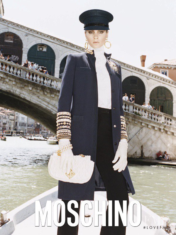 Irina Kulikova featured in  the Moschino advertisement for Autumn/Winter 2011