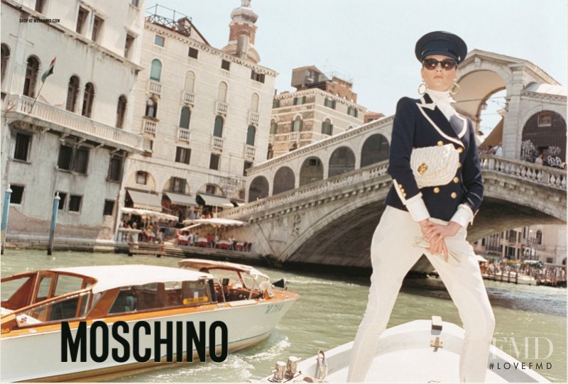 Irina Kulikova featured in  the Moschino advertisement for Autumn/Winter 2011