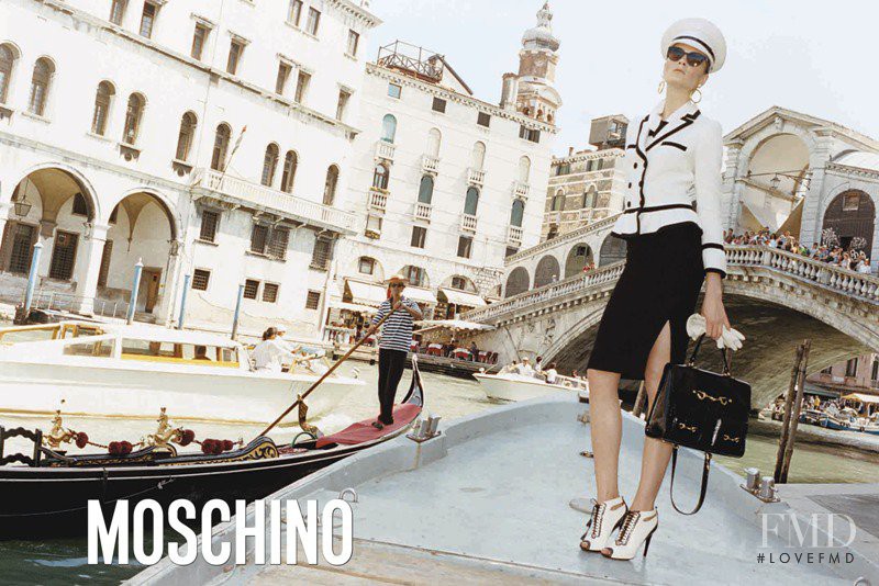 Irina Kulikova featured in  the Moschino advertisement for Autumn/Winter 2011