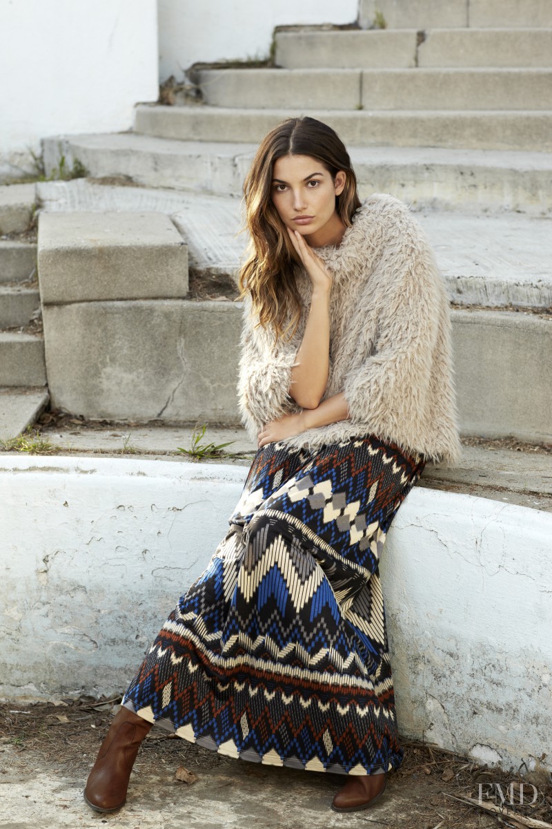 Lily Aldridge featured in  the Velvet by Graham & Spencer lookbook for Autumn/Winter 2012