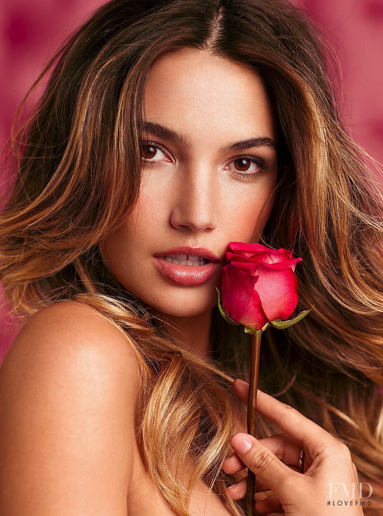 Lily Aldridge featured in  the Victoria\'s Secret  Valentine\'s Day Campaign advertisement for Spring/Summer 2013