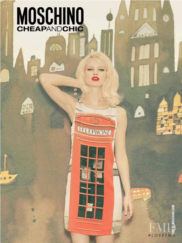 Hannah Holman featured in  the Boutique Moschino advertisement for Autumn/Winter 2011